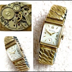 Men's 1949 Bulova precision Tank watch. In working order.